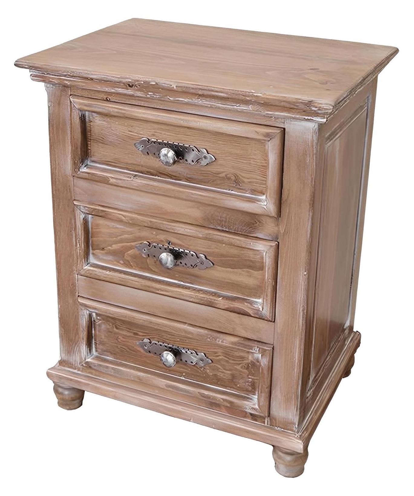 Sierra Mesa 3 Drawer Nightstand