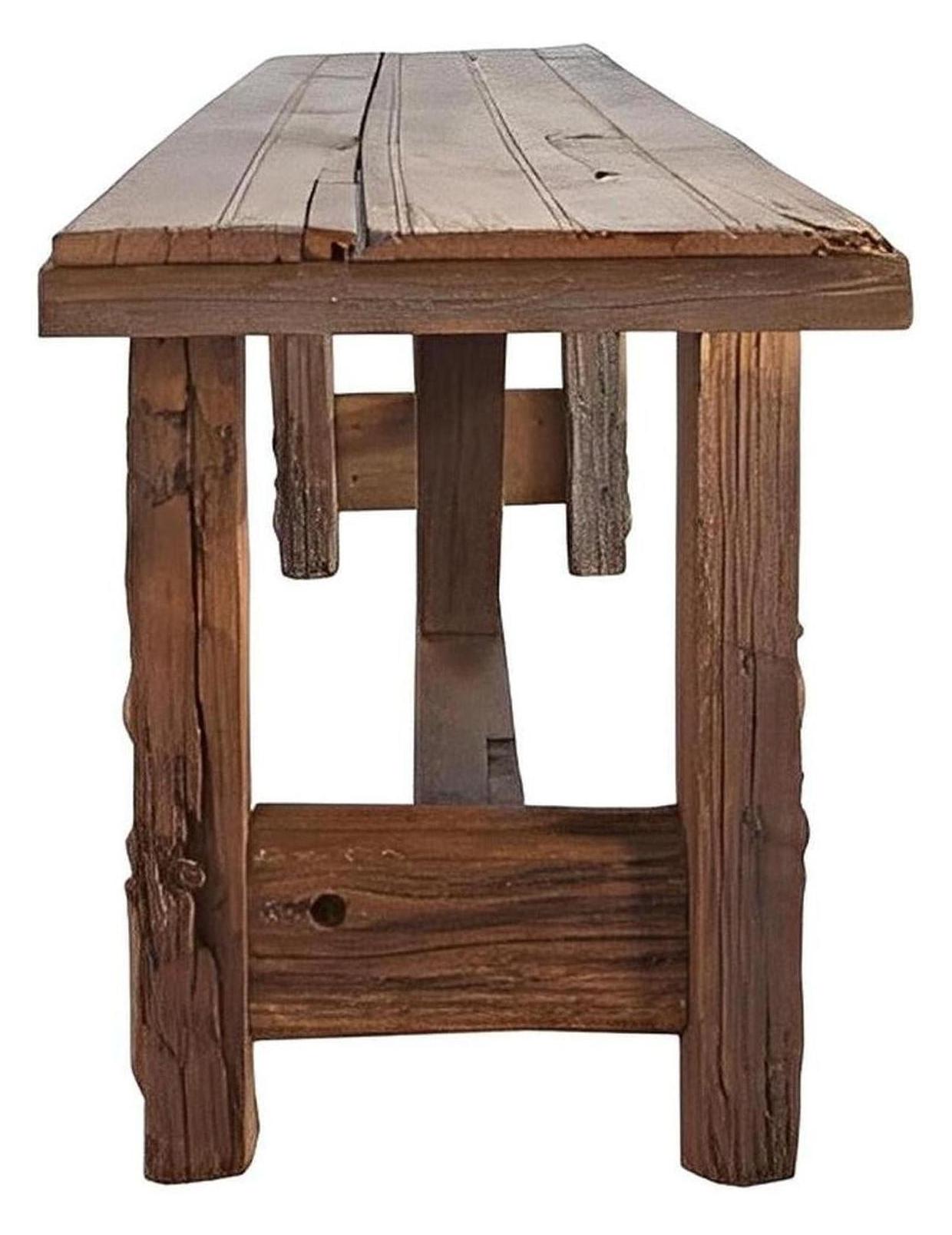 Lost Butte Original Old Door Top Credenza / Console Table With Added Hand Carved Legs