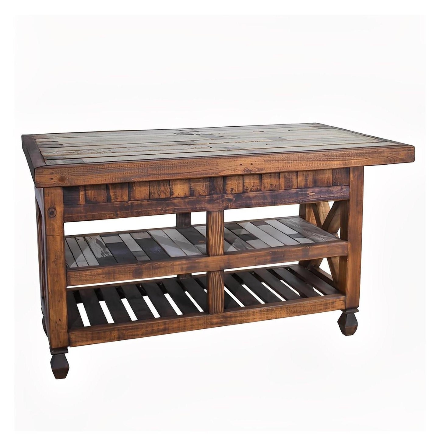 Buffalo Hill White Kitchen Island