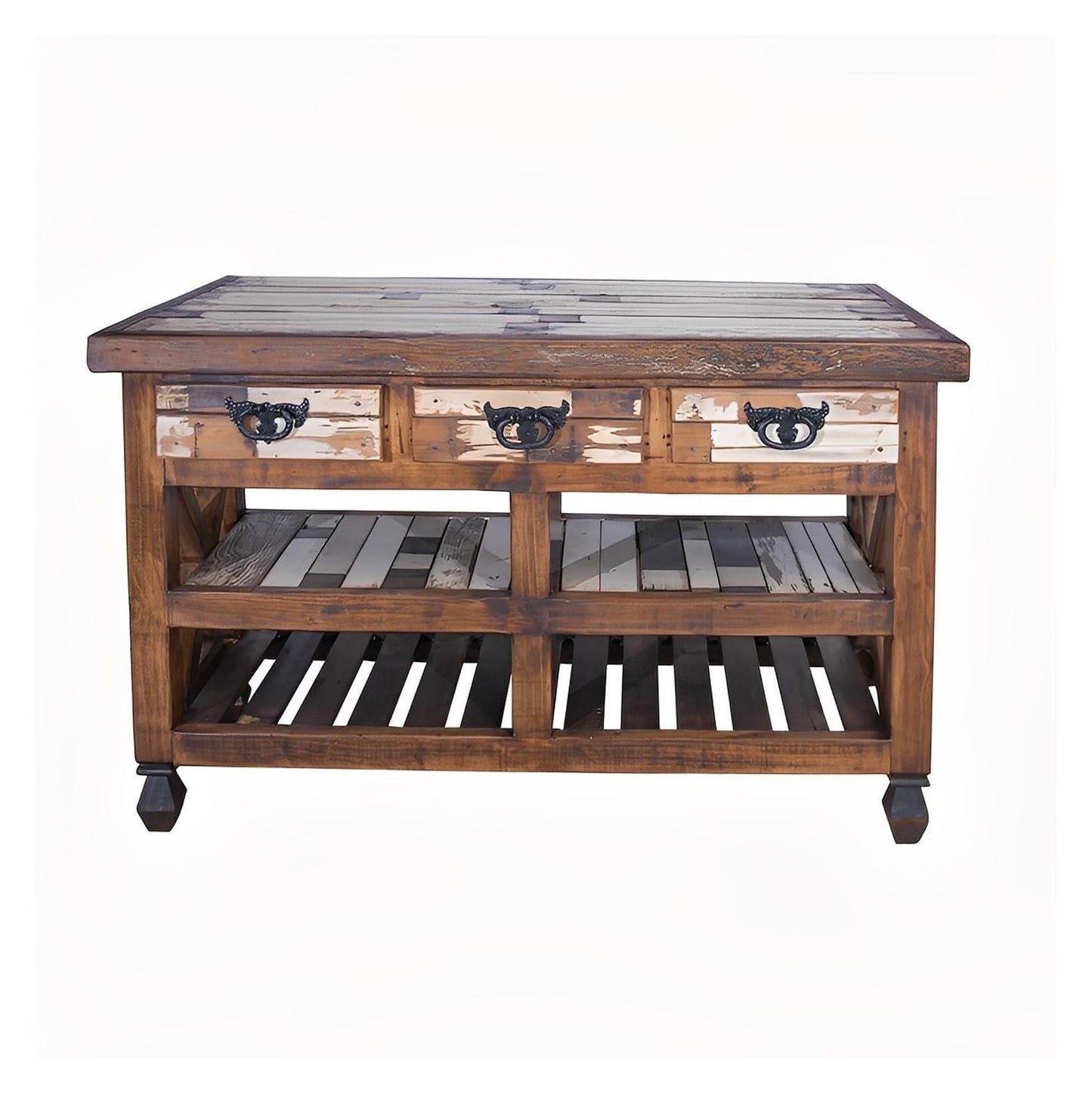 Buffalo Hill White Kitchen Island