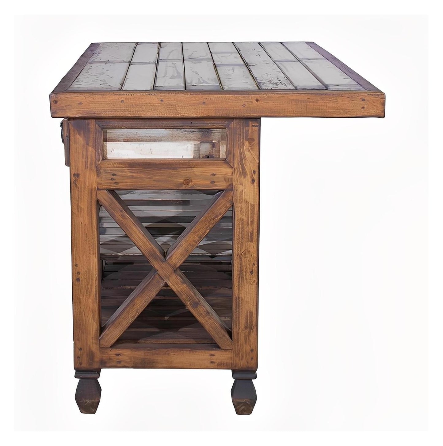 Buffalo Hill White Kitchen Island