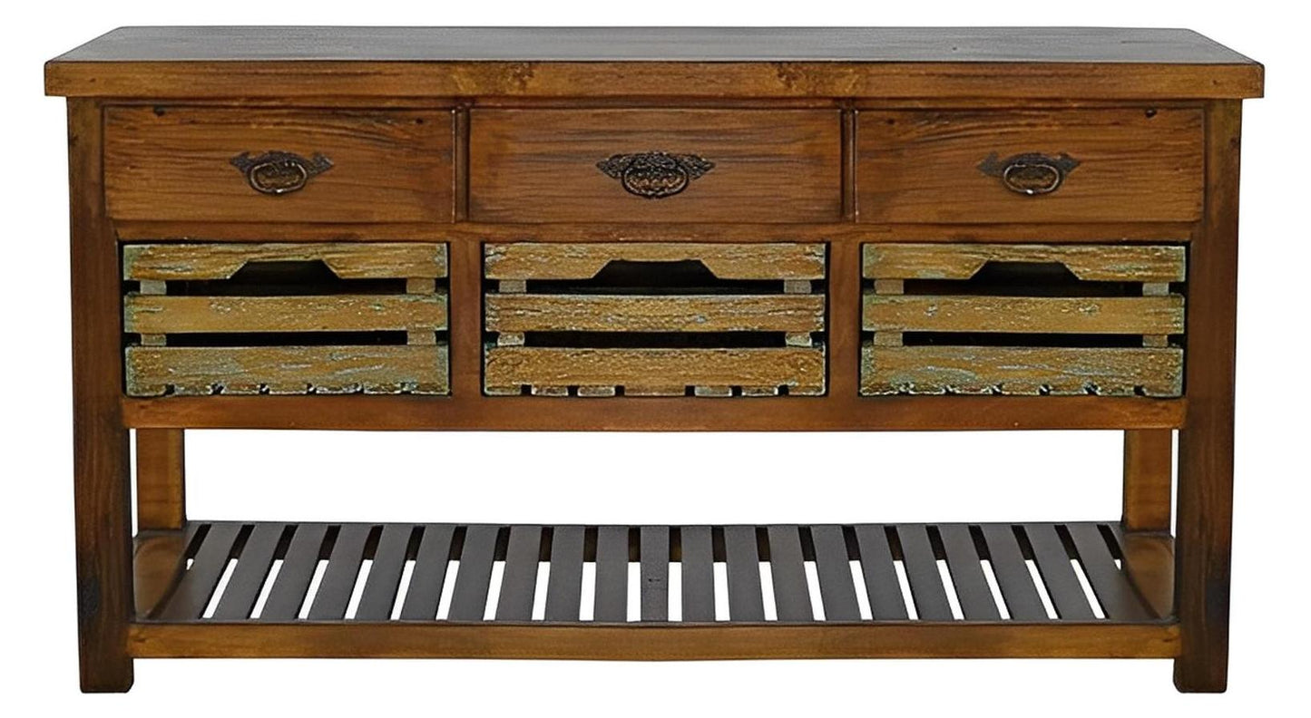 White Canyon Kitchen Island