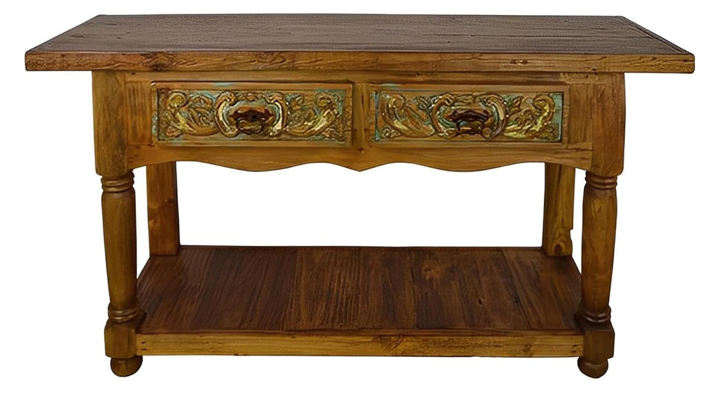 Bear Canyon Carved Console