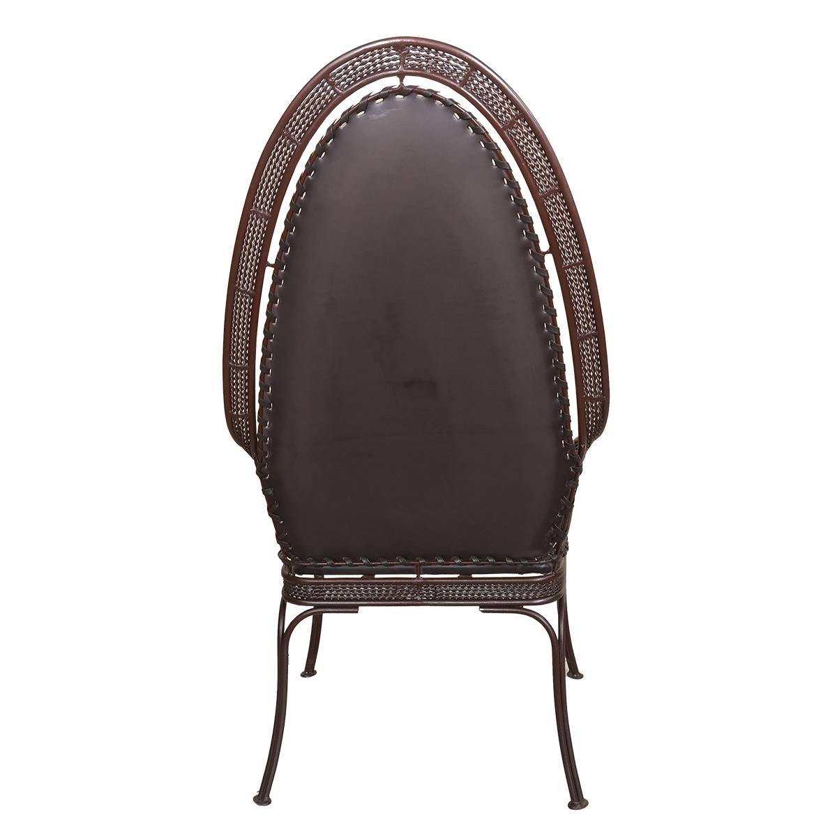 High Back Cowhide & Leather Dining Chair (2-Pack)