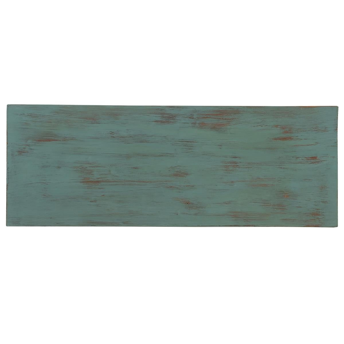 Deer Canyon Console In Gray Blue Wash Finish