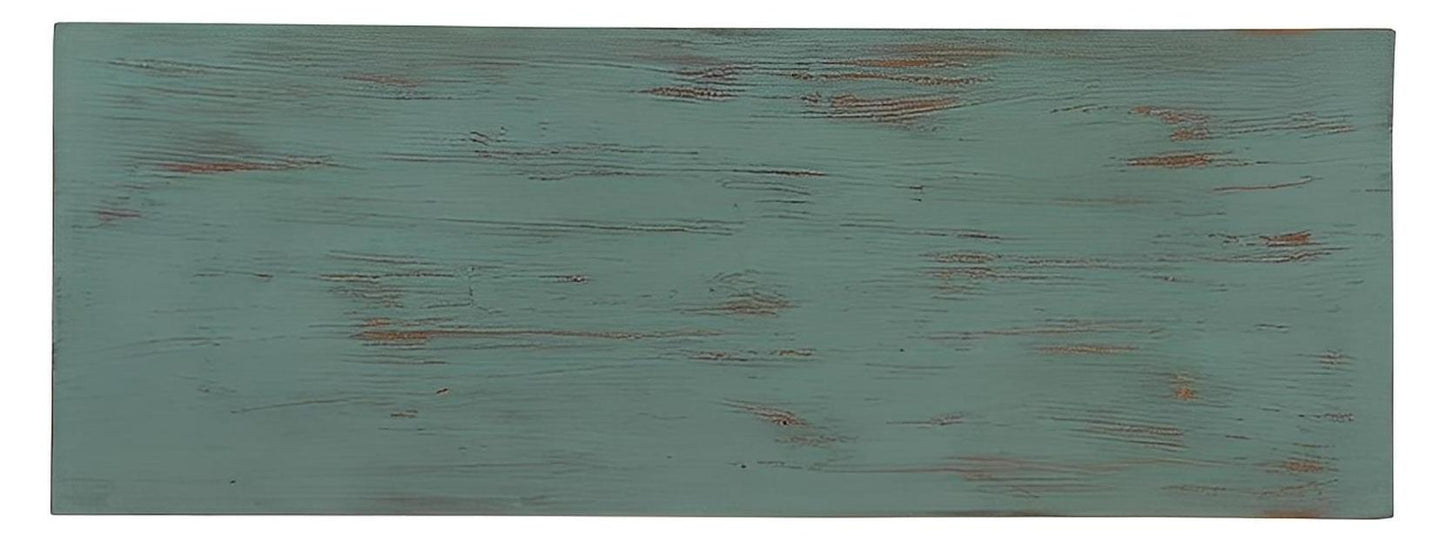 Deer Canyon Console In Gray Blue Wash Finish