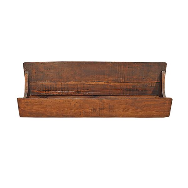 El Paso Cantina Bar – Antique White Distressed Wood with Iron Accents