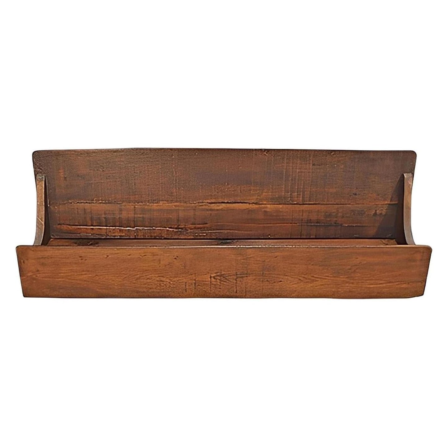 El Paso Cantina Bar – Antique White Distressed Wood with Iron Accents