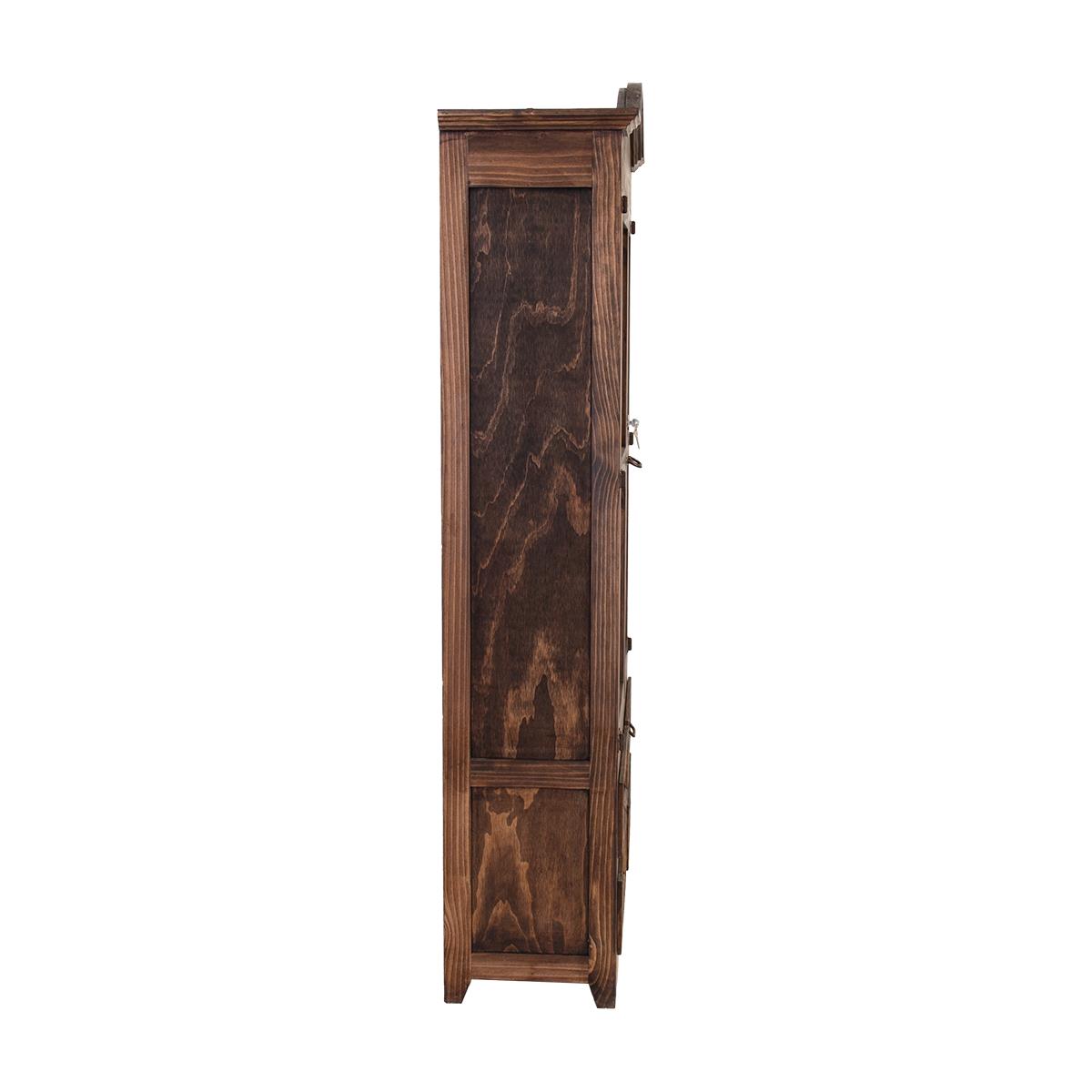 Gold Spur Gun Cabinet w/ Built-In Rack | Glass Display & Handcrafted Wood