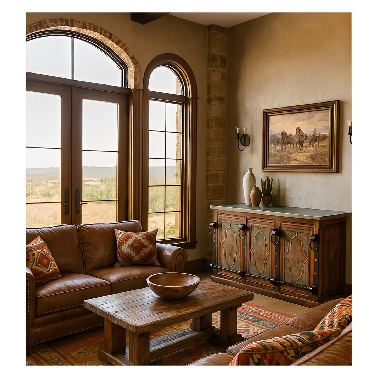 THE BLACKSMITHS BAR | VERDI-GRIS COPPER INSERTS, COPPER TOP, FORGED IRON, WINE RACK