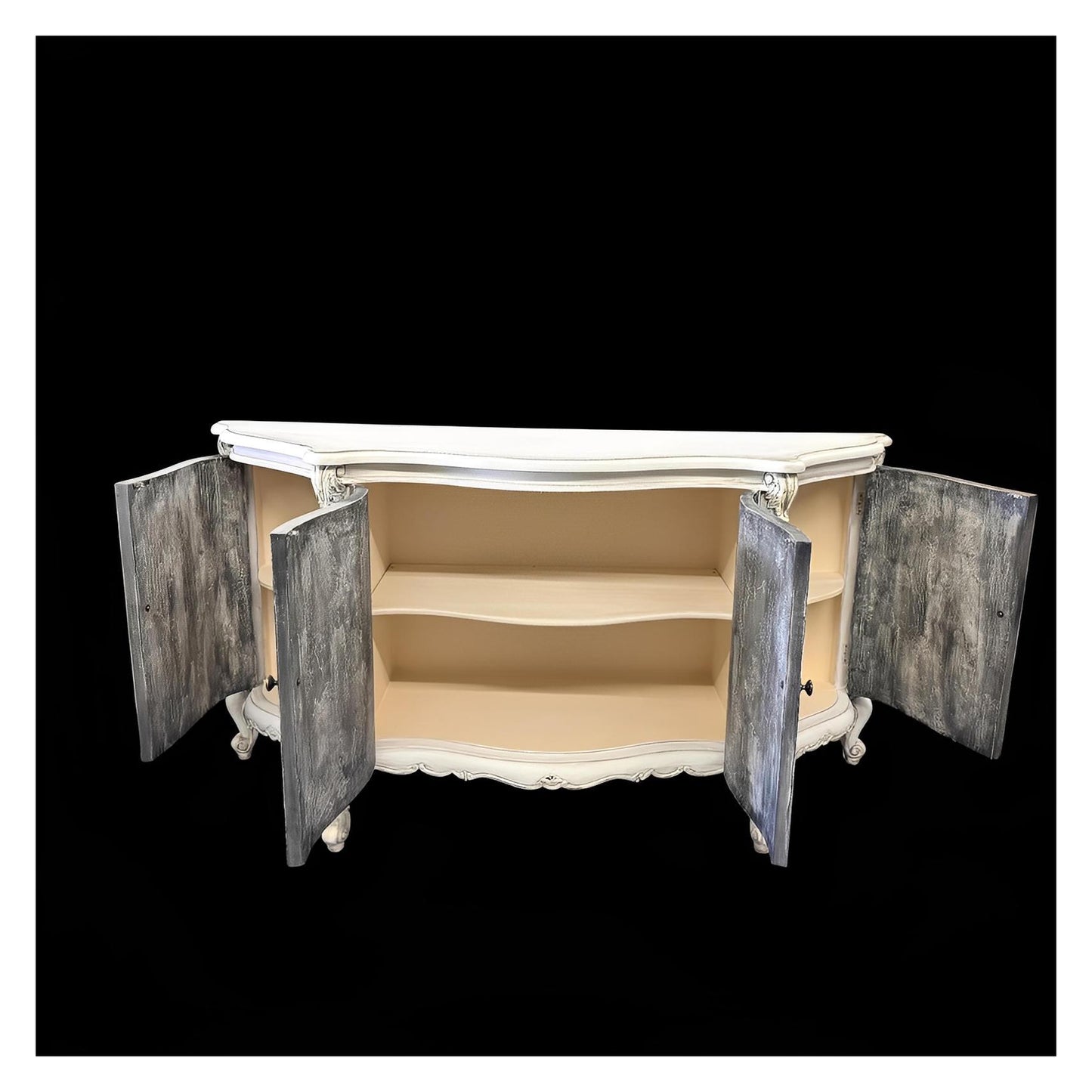 Lysandre Versailles Antique White Dining Room Buffet Table - 22 x 75 x 40