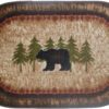 Cozy Cabin - Birch Bear 5'x7'- Washable; Slip-Resistant Back, Made in the USA, 8mm pile height