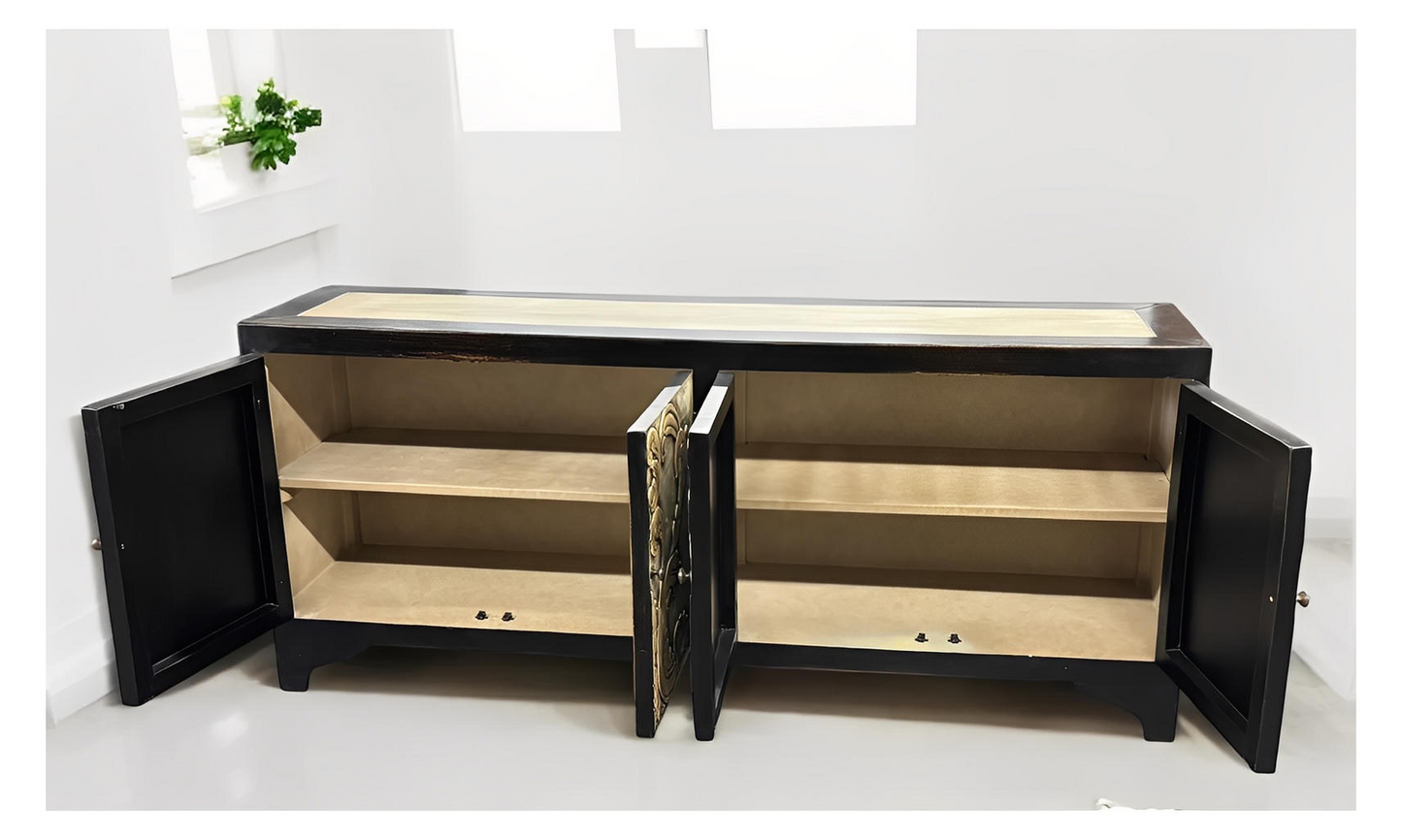 Nazelles Luxurious Wooden Dining Buffet Table - 19.5 x 84 x 36 Inches