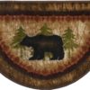 Cozy Cabin - Birch Bear 5'x7'- Washable; Slip-Resistant Back, Made in the USA, 8mm pile height