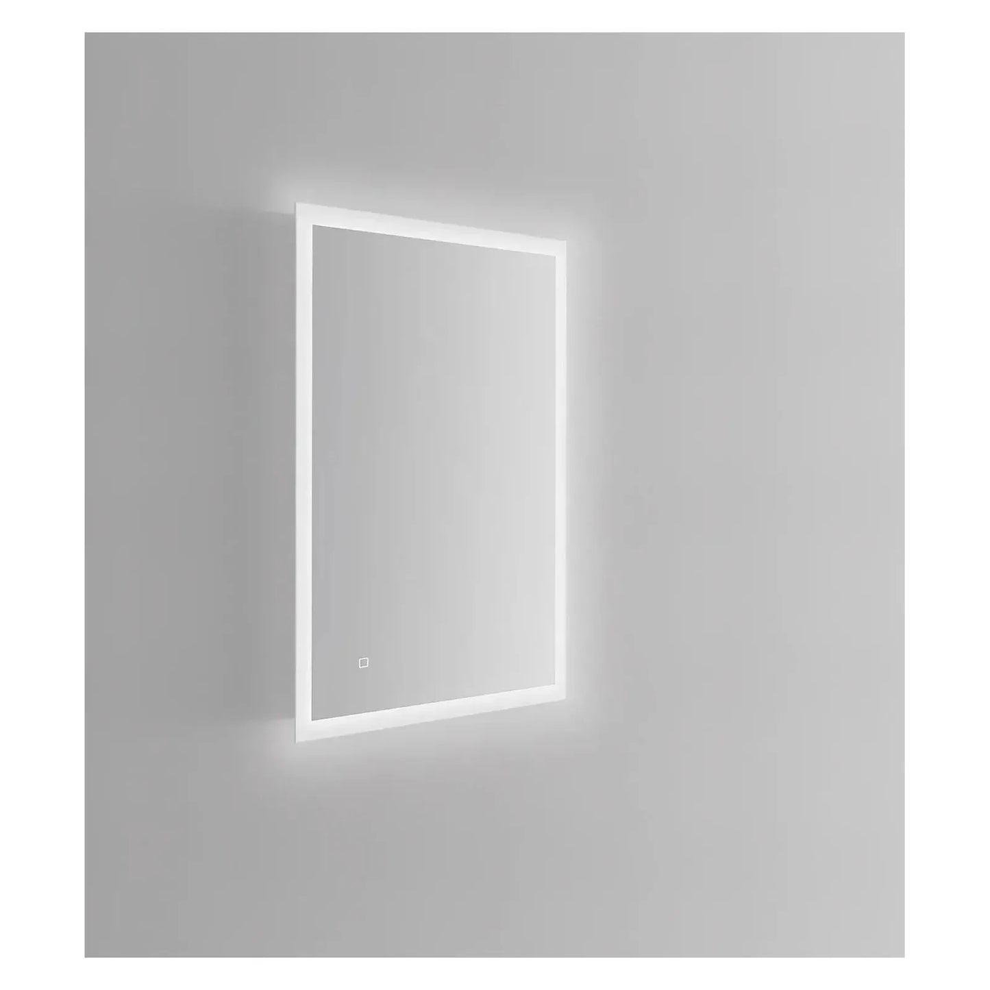 SYLVA LED LIGHTED BATHROOM VANITY SQUARE MIRROR - 40 x 24