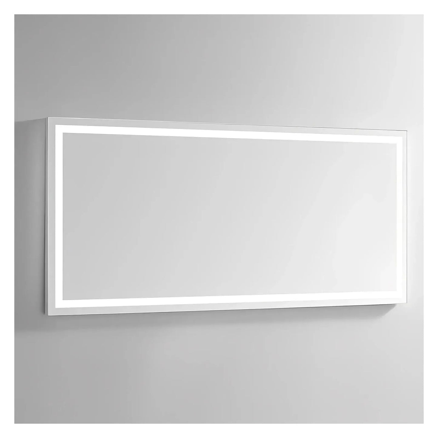 ZEPHYR LED LIGHTED BATHROOM VANITY RECTANGLE MIRROR - 70 x 32