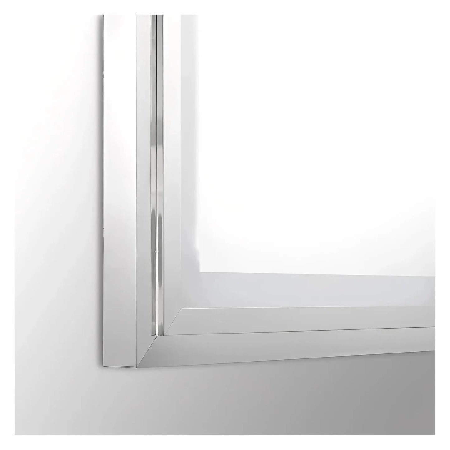 THETA LED LIGHTED BATHROOM VANITY SQUARE MIRROR - 48 x 28