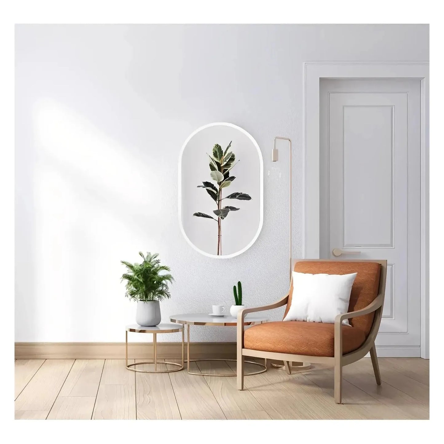 VEGA PILL LED ILLUMINATED OVAL MIRROR