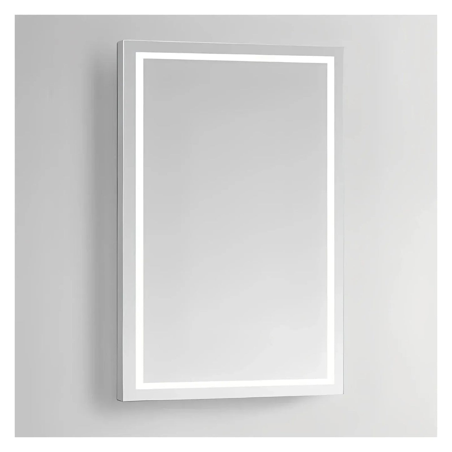 ZEPHYR LED LIGHTED BATHROOM VANITY RECTANGLE MIRROR - 55 x 36