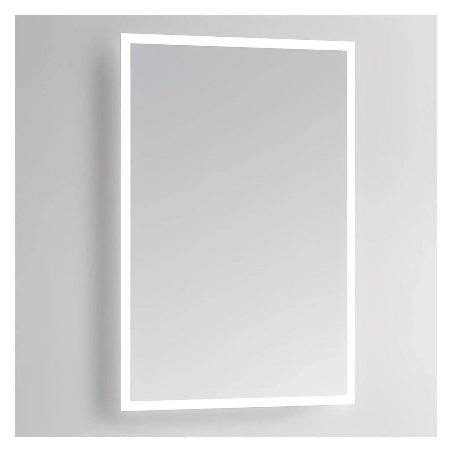 ZEPHYRA LED LIGHTED BATHROOM VANITY RECTANGLE MIRROR - 55 x 36