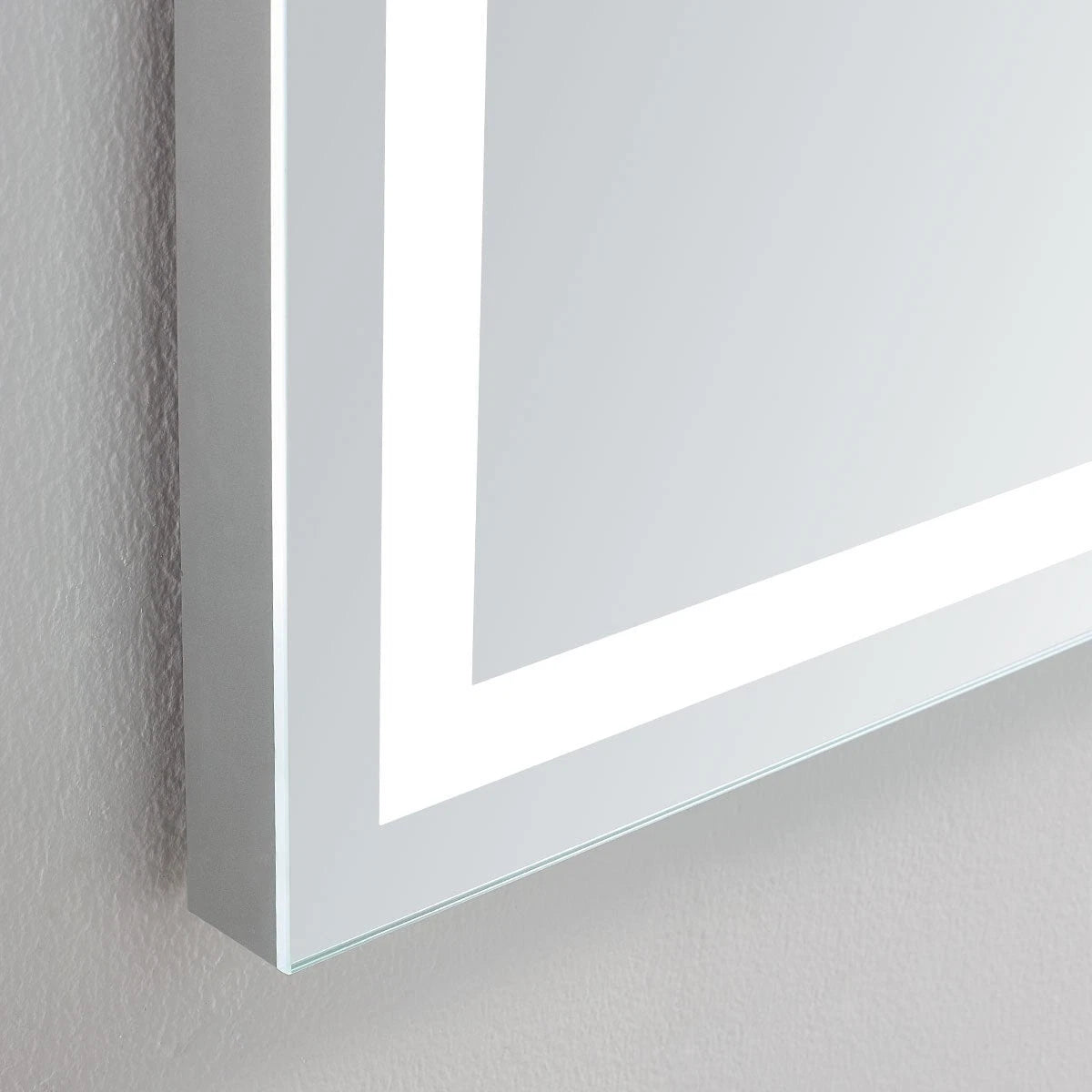 ZEPHYR LED LIGHTED BATHROOM VANITY RECTANGLE MIRROR - 26 x 20
