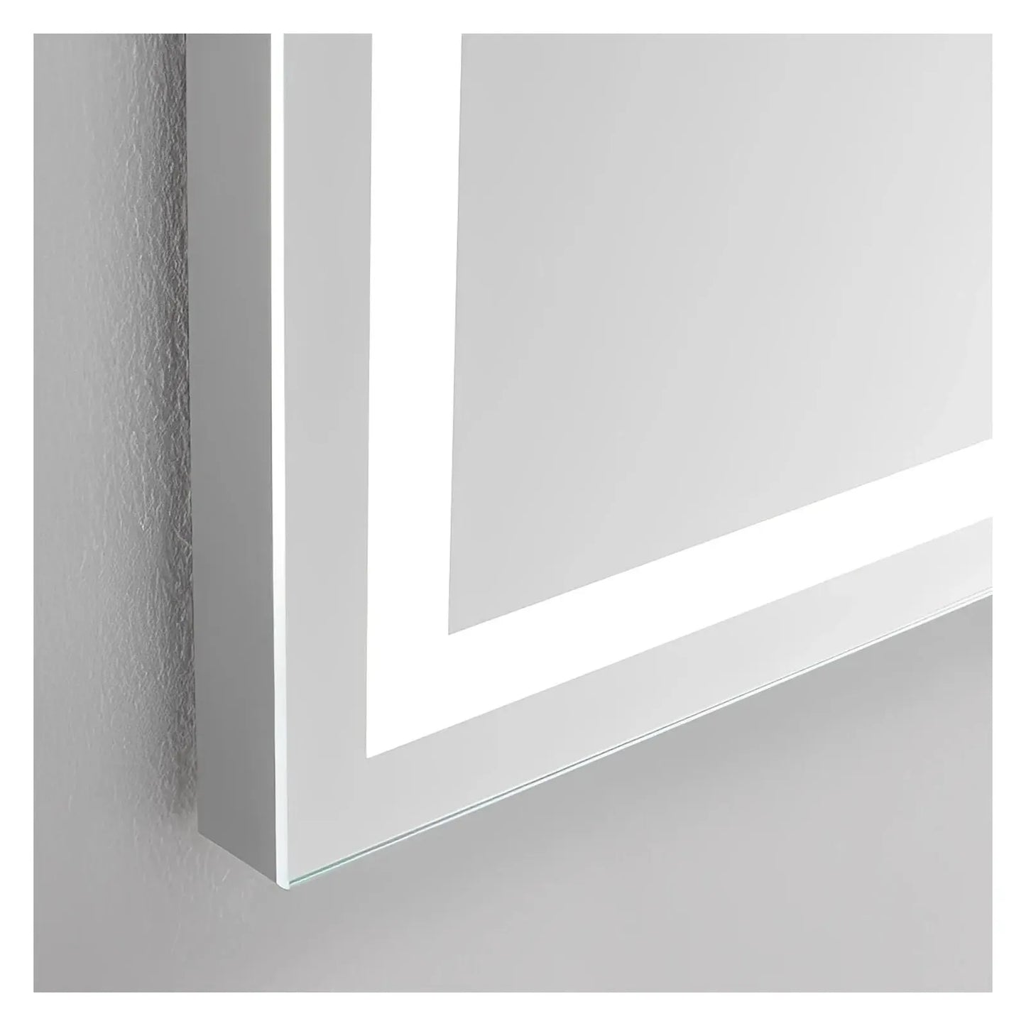 ZEPHYR LED LIGHTED BATHROOM VANITY RECTANGLE MIRROR - 26 x 20