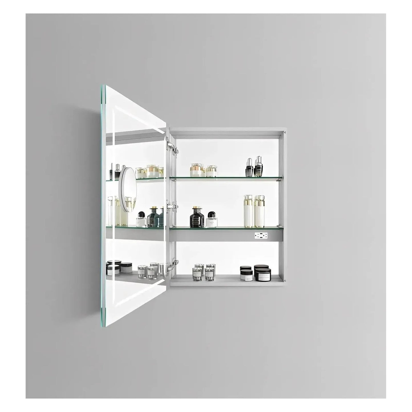 ELARA I CONDUCTIVE HINGE-POWERED LED VANITY CABINET MIRROR - 32 x 24 - Sold as 1