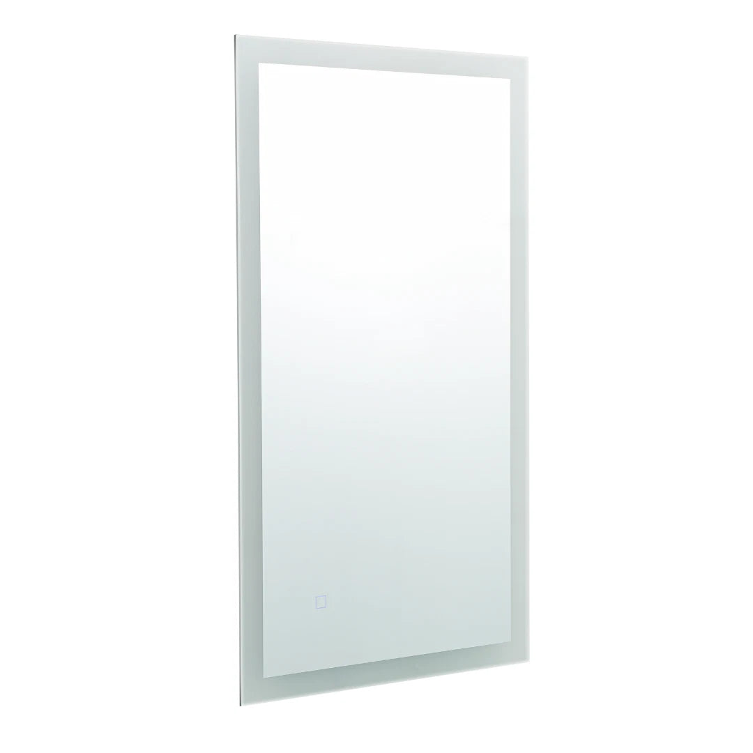 SYLVA LED LIGHTED BATHROOM VANITY SQUARE MIRROR - 36 x 20
