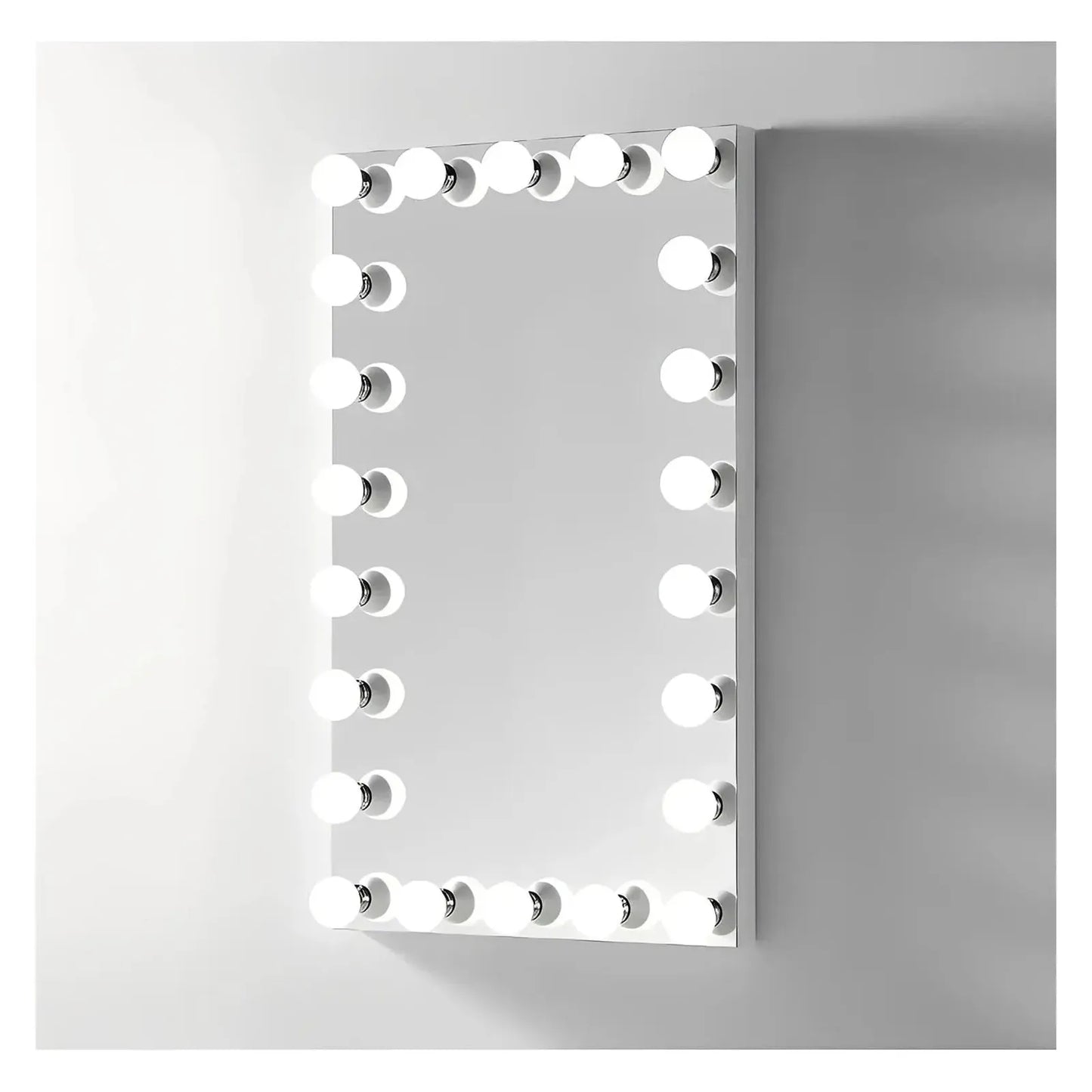 NOVA LED LIGHTED HOLLYWOOD VANITY RECTANGLE MIRROR - DIMMABLE - 48 x 28