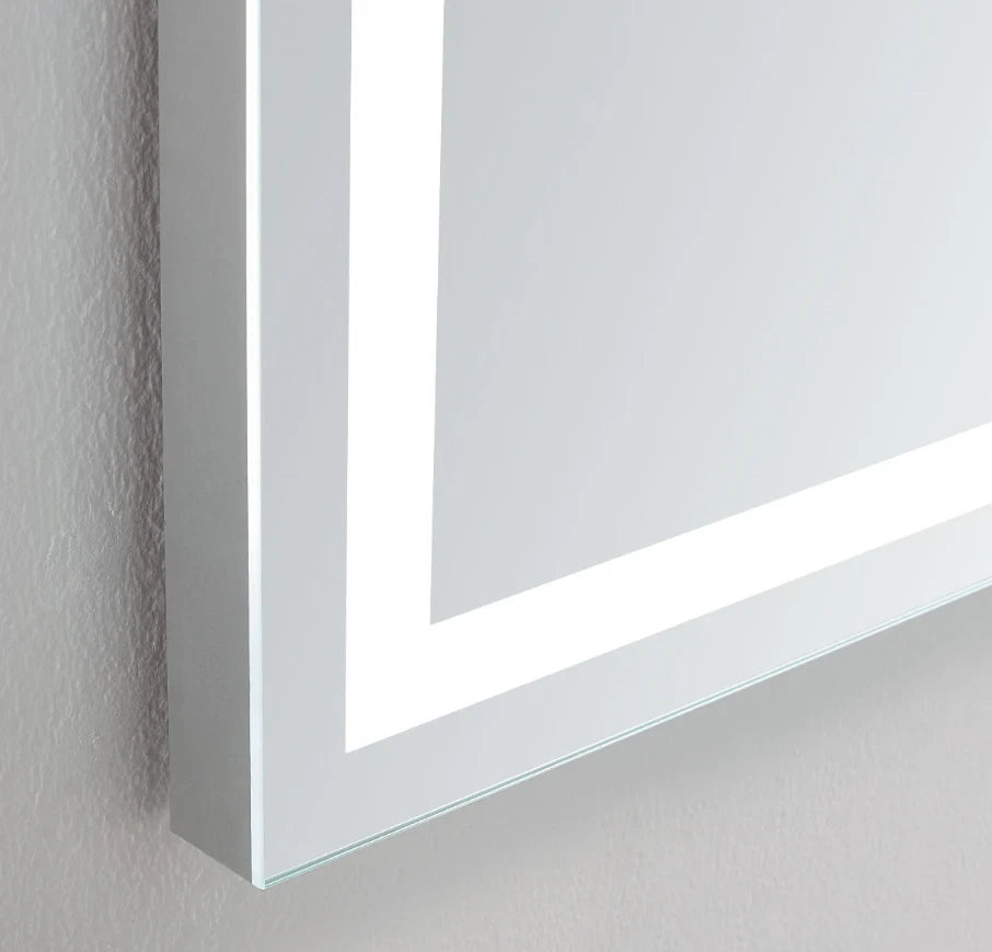 ZEPHYR LED LIGHTED BATHROOM VANITY RECTANGLE MIRROR - 48 x 24