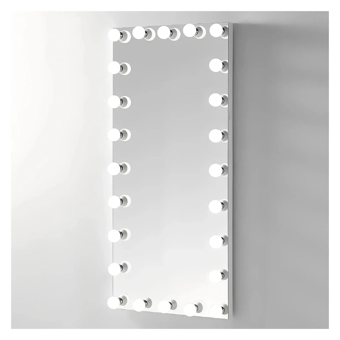 MIRA LED LIGHTED FULL-LENGTH HOLLYWOOD VANITY RECTANGLE MIRROR - 70 x 32