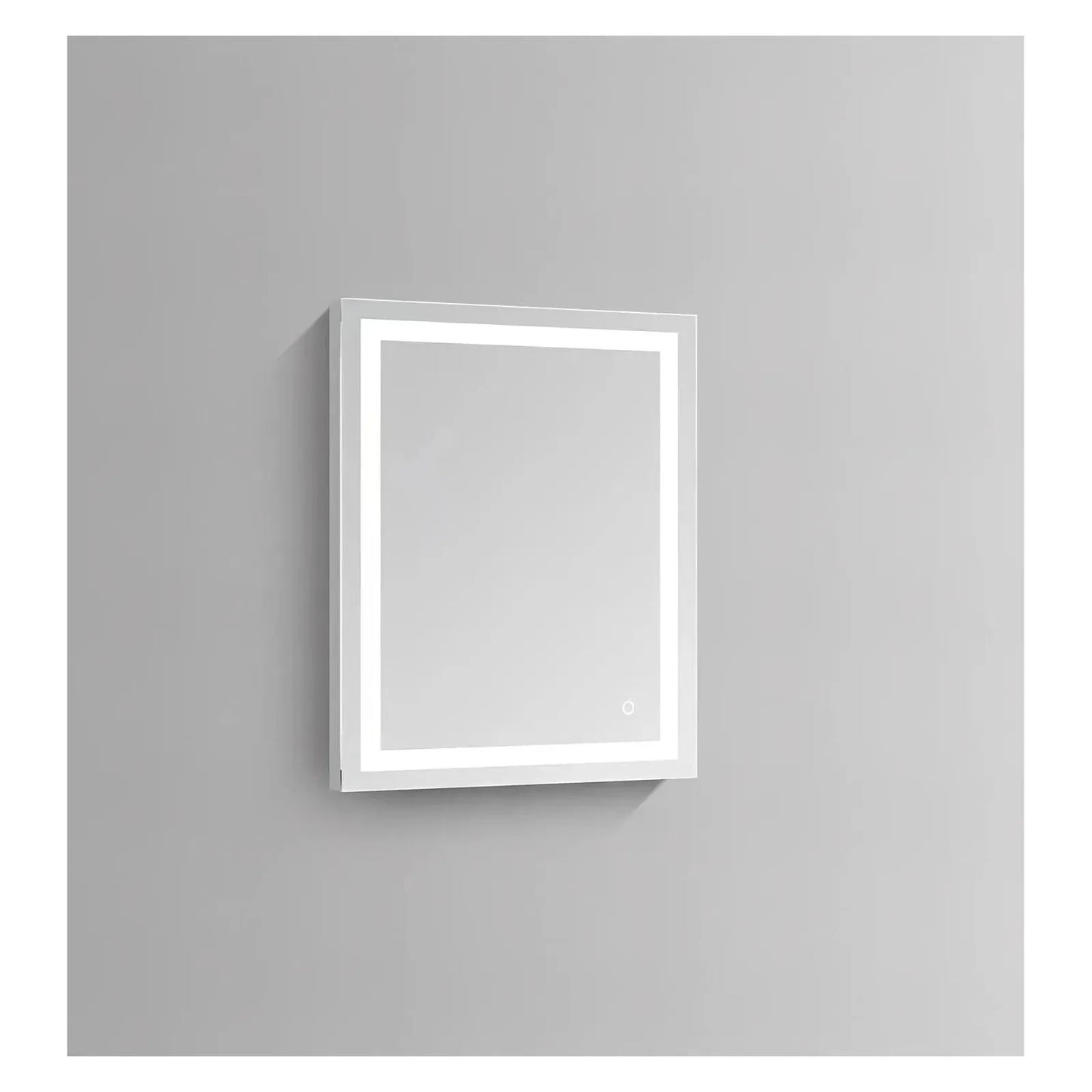 XANTHE LED ILLUMINATED VANITY SQUARE MIRROR - 30 x 24