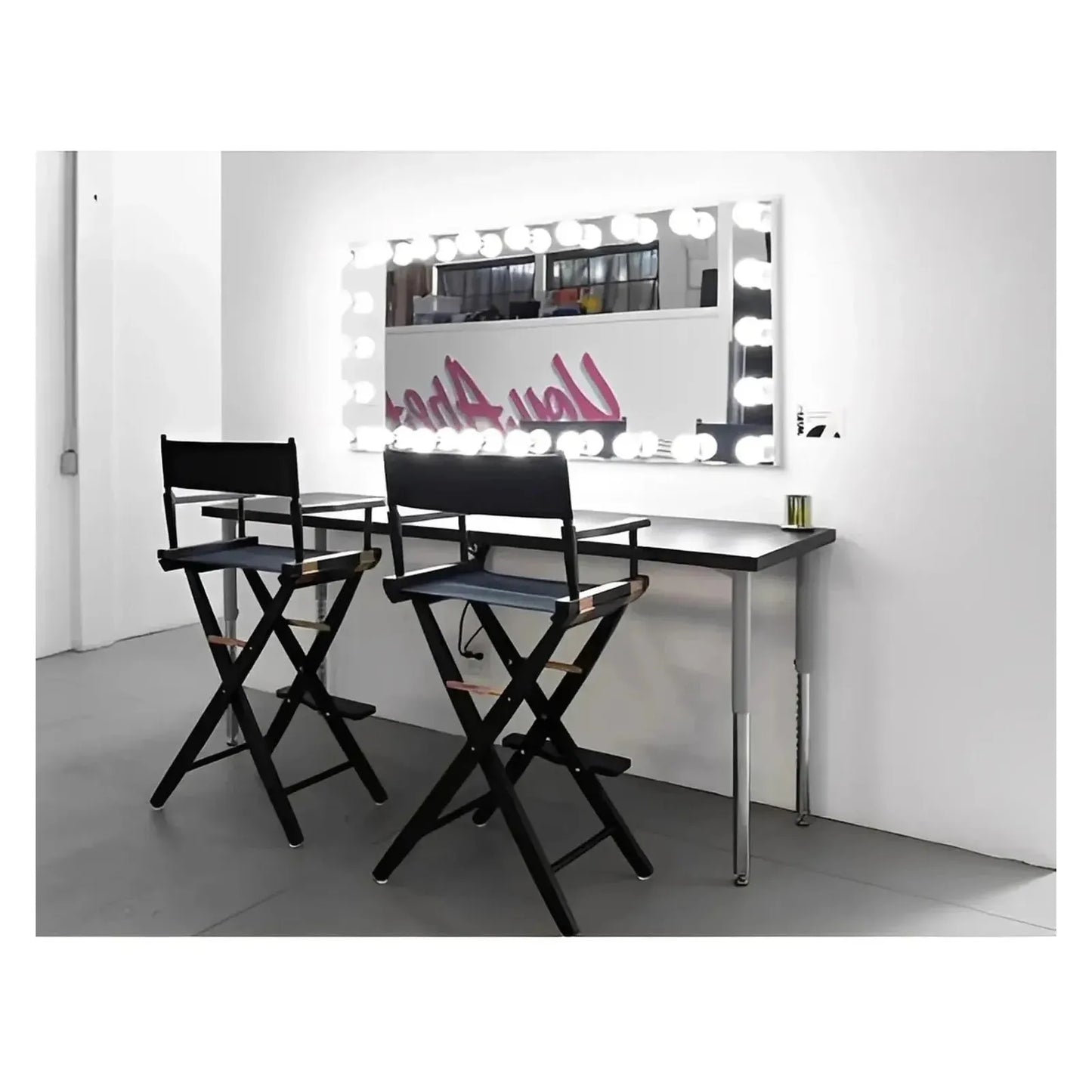 MIRA LED LIGHTED FULL-LENGTH HOLLYWOOD VANITY RECTANGLE MIRROR - 70 x 32