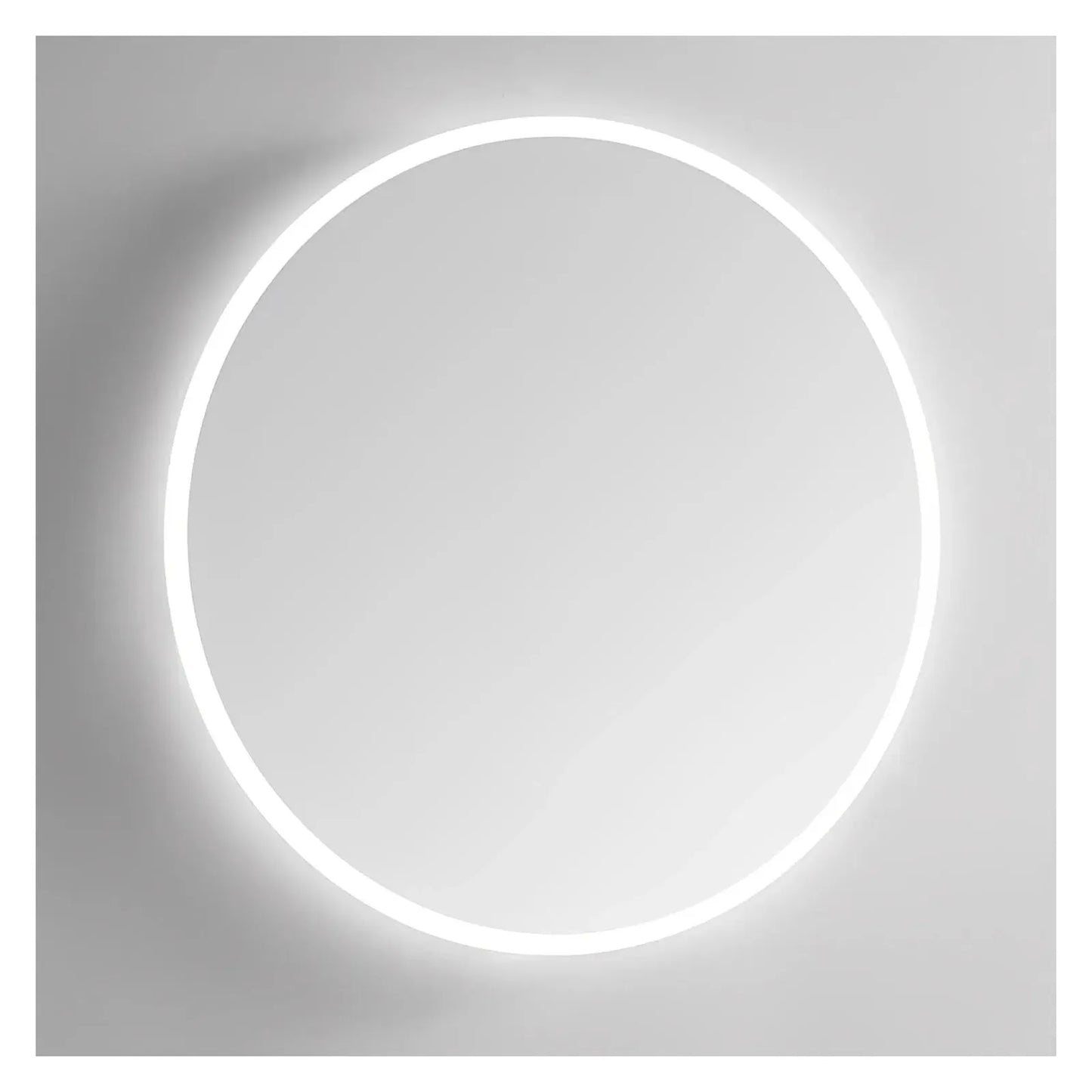 DIAFOTIZO LED LIGHTED BATHROOM VANITY ROUND MIRROR - 48 x 48