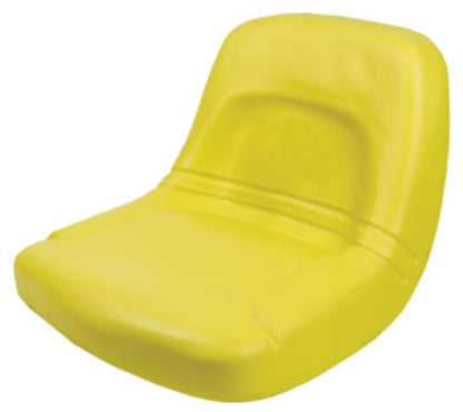 Zero Turn Mower Seat; Yellow Replacement Seat for Tractors, Fork Lifts, Skid Steers, UTV's, etc.; 14" H x 19" W x 18" D; Drilling May Be Required; PVC Cover; 155000YE