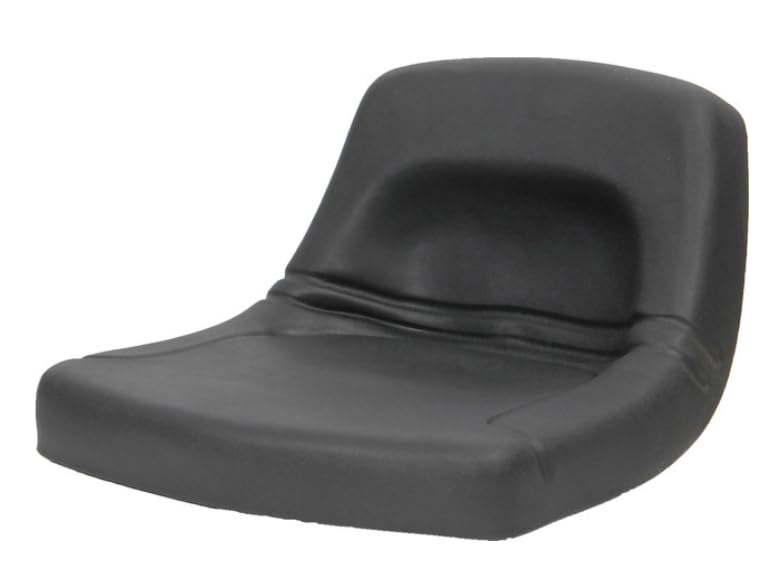 Zero Turn Mower Seat; Replacement Seat for Tractor's, UTV's, etc.; Black; 11" H x 18" W x 17" D; multiple bolt-hole configurations;  PVC Cover; SU-150000BK