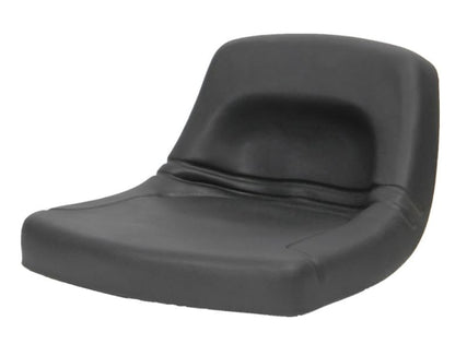 Zero Turn Mower Seat; Replacement Seat for Tractor's, UTV's, etc.; Black; 11" H x 18" W x 17" D; multiple bolt-hole configurations;  PVC Cover; SU-150000BK
