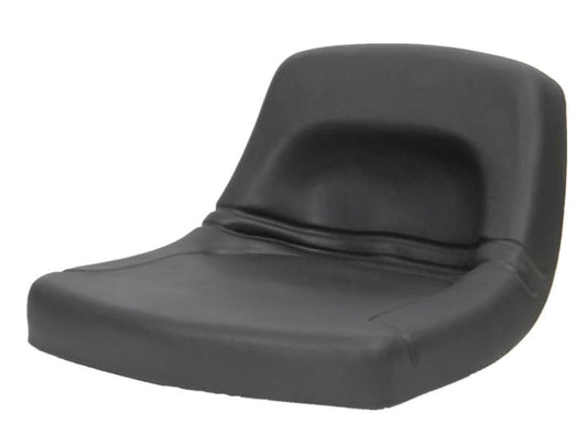 Zero Turn Mower Seat; Replacement Seat for Tractor's, UTV's, etc.; Black; 11" H x 18" W x 17" D; multiple bolt-hole configurations;  PVC Cover; SU-150000BK