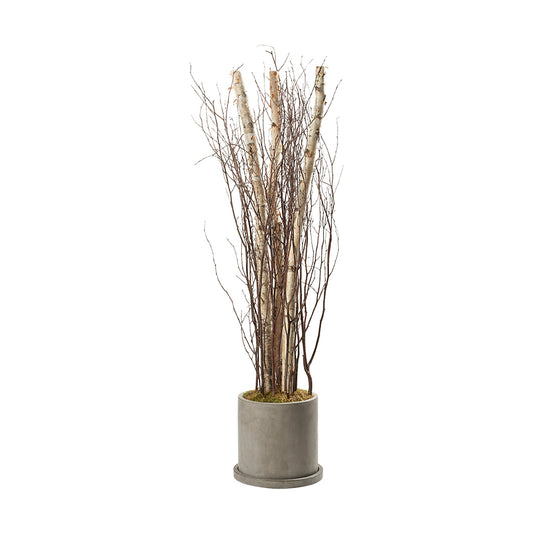 Artificial Birch Poles and Tops 7ft (Pack of 2)