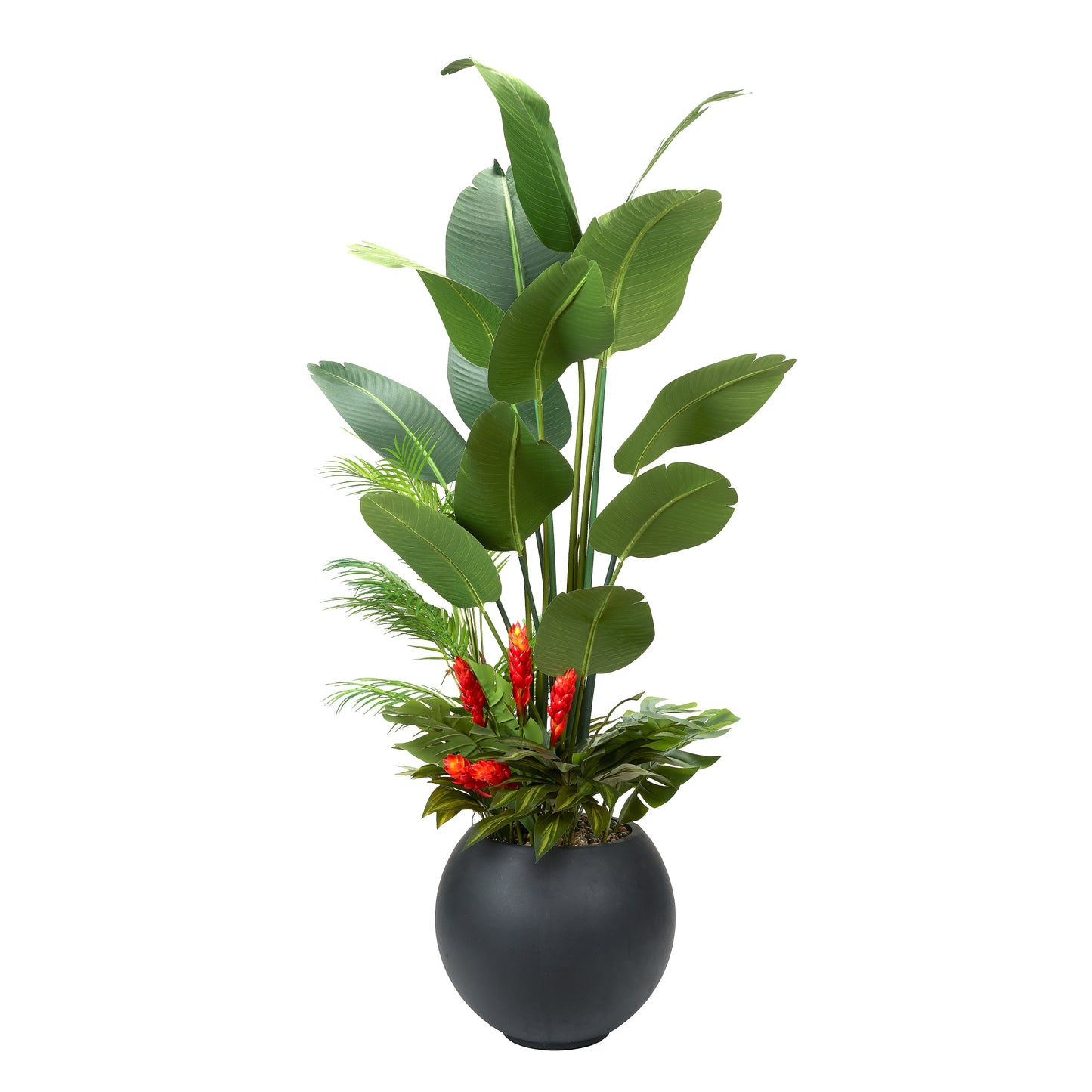 Artificial Traveler Palm with Under Planting 7ft