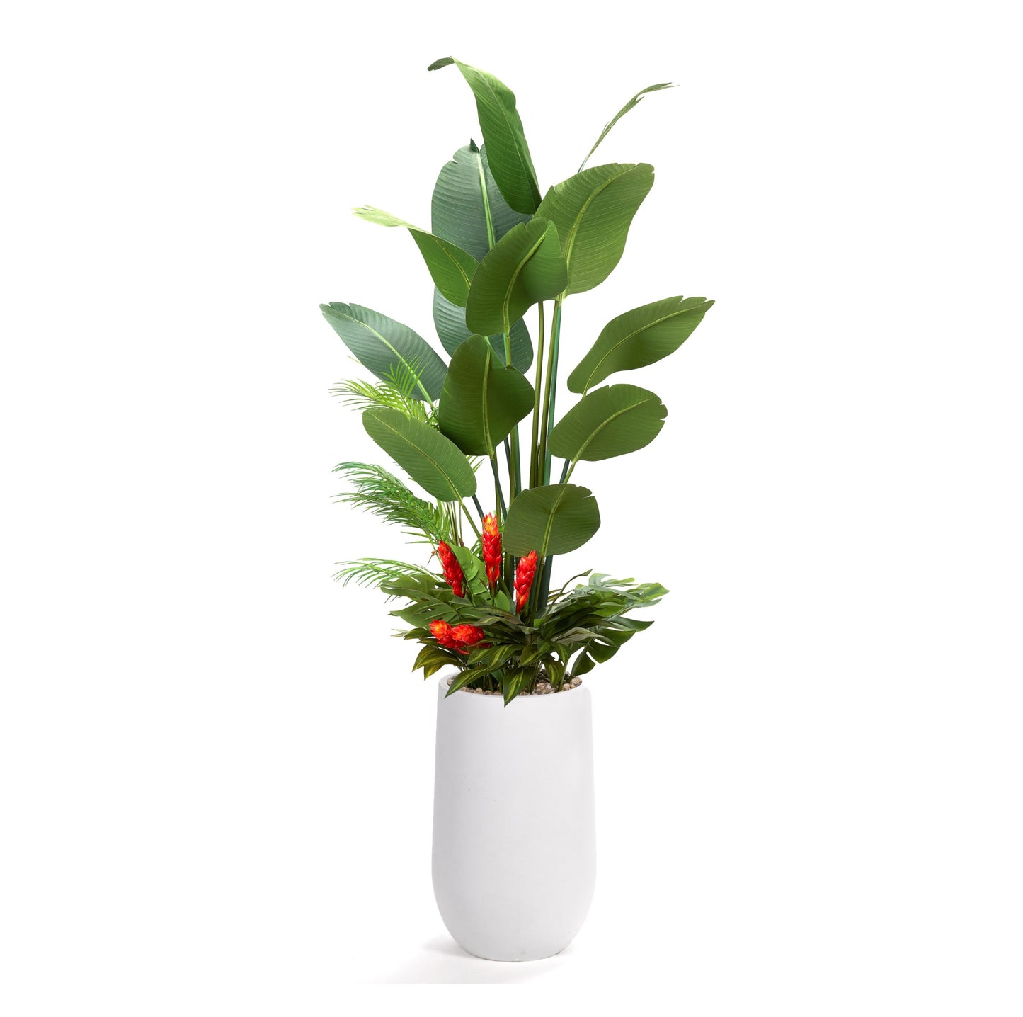 Artificial Traveler Palm with Under Planting 8ft