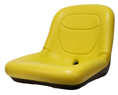 Zero Turn Lawn Mower Seat; Replacement Seat for Tractors, Fork Lifts, Skid Steers, UTV's, etc.; 15.5" H x 18.5" W x 21.75" D; multiple bolt-hole configurations; Yellow; Waterproof; SU-142000YE