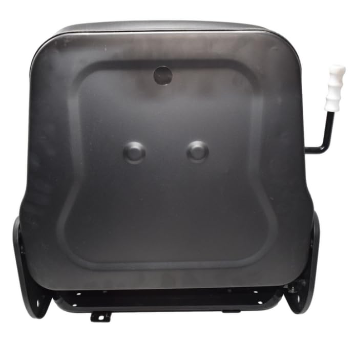 Universal Fork Lift Seat with Slides; 20.5" H x 21" L x 18.75" W; Seamless Black Vinyl; Bolt Pattern: 9" W X Slotted Slides; SU-Y01110BK