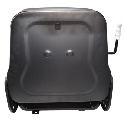 Universal Fork Lift Seat with Slides; 20.5" H x 21" L x 18.75" W; Seamless Black Vinyl; Bolt Pattern: 9" W X Slotted Slides; SU-Y01110BK