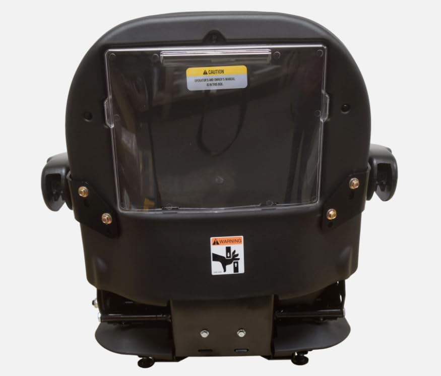 Skid Steer Replacement Seat with Suspension & Armrests; Yellow; Compatible with Caterpillar 247, 247B, 247B II, 248, 248B, 252, 252B, 252B II, 256C, 257, 257B, 257B II, 262, 262B, 262C; 315111YE-CP2