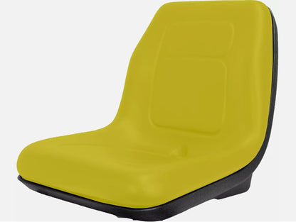 Tractor Seat Compatible with John Deere Compact Utility Tractors: 4105, 4200, 4210, 4300, 4310, 4400, 4410, 4500, 4510, 4600, 4610, 4700, 4710; 18.9 inches tall; Yellow; 143000YE