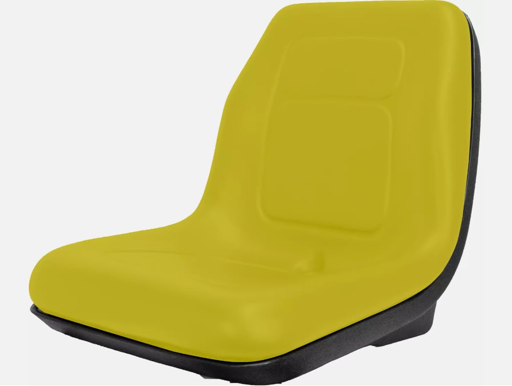 Gator Seat Compatible with John Deere Gator 4x2: SN19951 & Up; Gator 6x4: SN 20789 & Up; Gator Diesel: Serial No. 2298 & Up; 18.9" H; Yellow; 143000YE