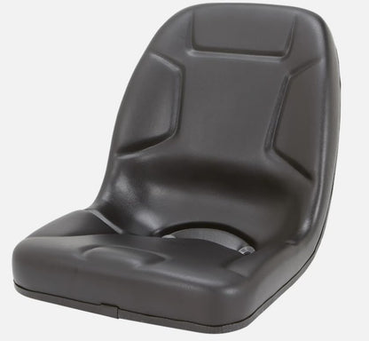 High Back Compact Tractor Seat; Compatible with Kumiai ST2020; Mahindra 2810, 3510, 4110; Rhino 344, 3125; Satoh: Beaver, Beaver3/Buck S650G, ST1820, ST1840, ST2020; 530000BK-M1