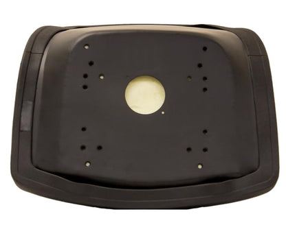 Zero Turn Mower Seat; Replacement Seat for Tractor's, UTV's, etc.; Black; 11" H x 18" W x 17" D; multiple bolt-hole configurations;  PVC Cover; SU-150000BK