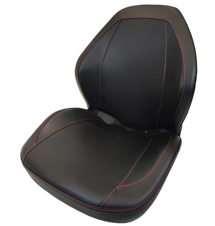 Replacement Seat for Zero Turn Lawn Mowers, Skid Steers, UTV's; Black; Compatible with Bobcat, Case, Cub Cadet, Dixon, Exmark, Gravely, Kawaski, Toro, Yamaha, etc.; Drilling May Be Required; 310000BK
